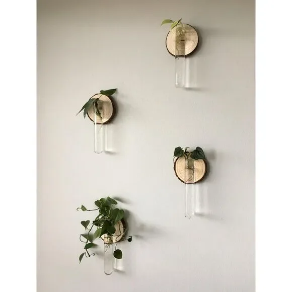 Unfinished Natural with Tree Bark Wood Slices 10 Pcs 4.2-4.7 in Disc Coasters - Picture 3 of 5